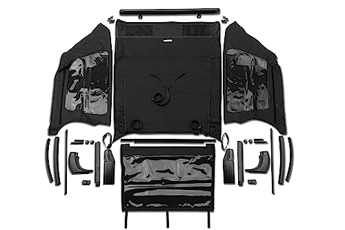 Rampage 109835 Frameless Trail Top Black Diamond for 2007-2018 Jeep Wrangler JKU 4-Door
