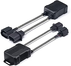 Xprite H13/9008 LED Canbus Decoder Anti Flicker Harness Error Free Resistor Capacitor for LED Headlight Bulbs, Pack of 2