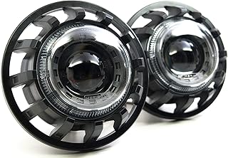 Super7 2.0 LED Headlight Housings for 2007-2018 Jeep Wrangler JK, Full LED Housing Replacement, Flicker & Error Free, Plug and Play Assembly, DOT Approved, Ultra Bright Upgrade (LF515)